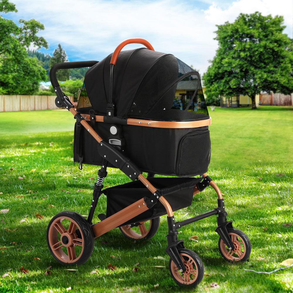 Buy i.Pet Pet Stroller Dog Pram Large Cat Carrier Travel Foldable Pushchair 4 Wheels discounted | Products On Sale Australia