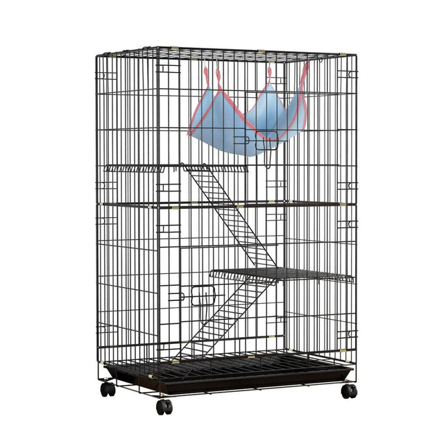 Buy i.Pet Rabbit Cage 100cm Hutch 3 Level Indoor Guinea Pig Ferret discounted | Products On Sale Australia