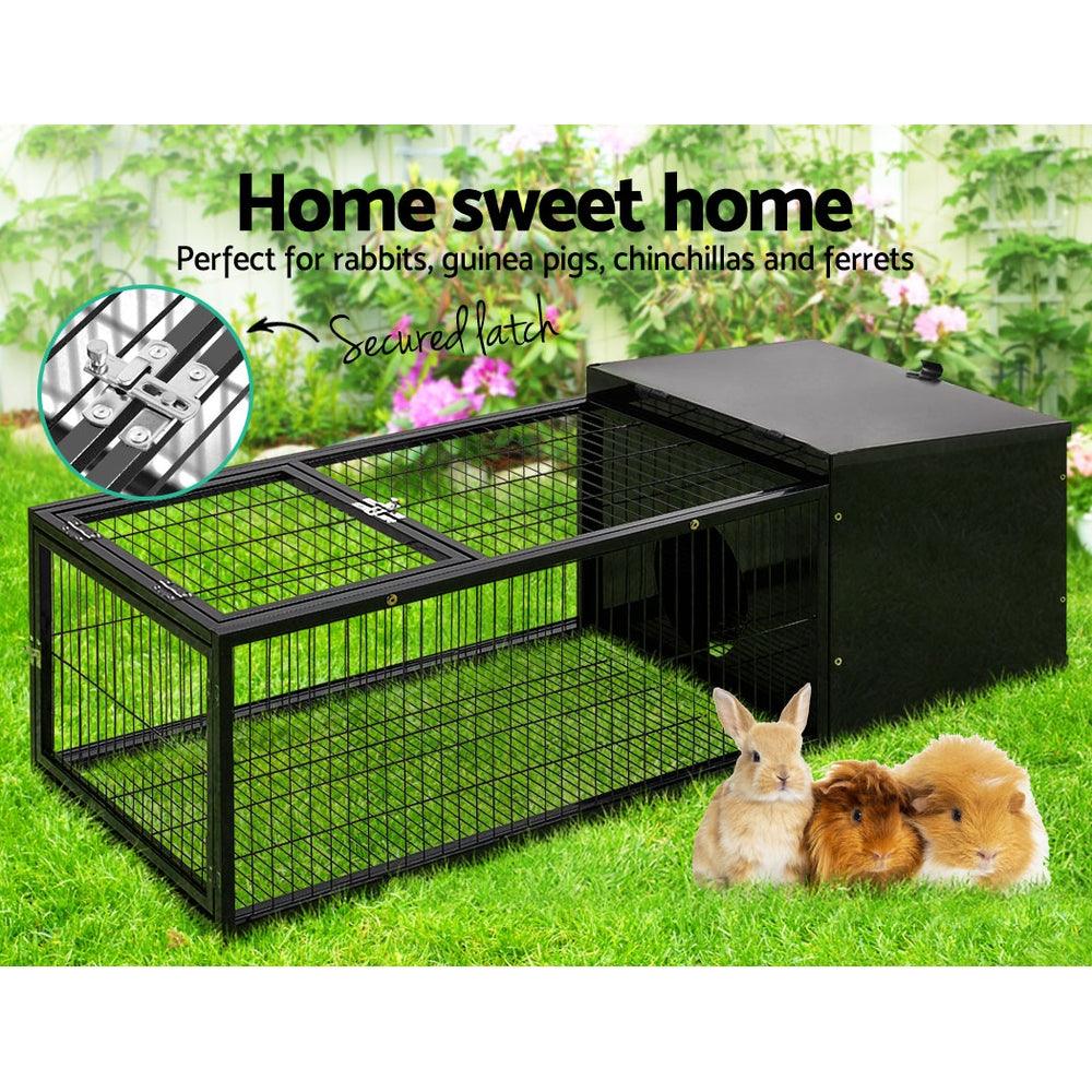 Buy i.Pet Rabbit Cage 122x52cm Hutch Enclosure Carrier Metal discounted | Products On Sale Australia