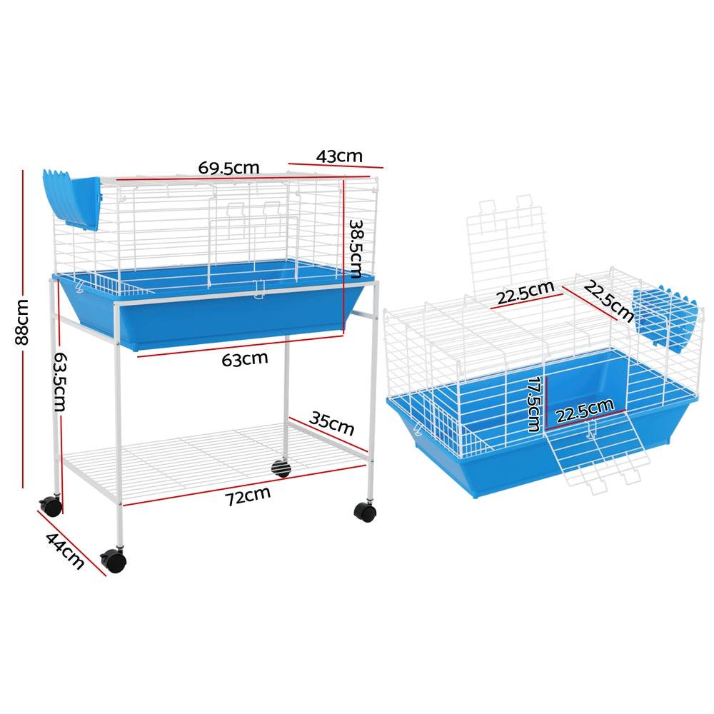 Buy i.Pet Rabbit Cage 88cm Indoor Guinea Pig discounted | Products On Sale Australia