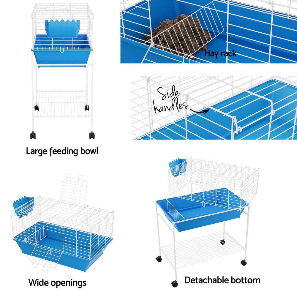 Buy i.Pet Rabbit Cage 88cm Indoor Guinea Pig discounted | Products On Sale Australia