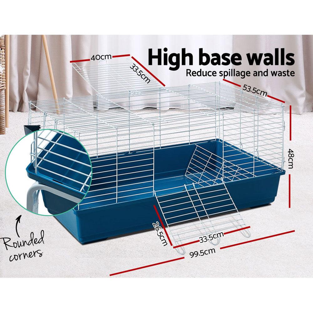 Buy i.Pet Rabbit Cage Hutch 106cm Indoor Enclosure Carrier discounted | Products On Sale Australia