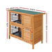 Buy i.Pet Rabbit Hutch 91.5cm x 45cm x 82cm Chicken Coop Large Wooden House Run Cage Pet Bunny discounted | Products On Sale Australia