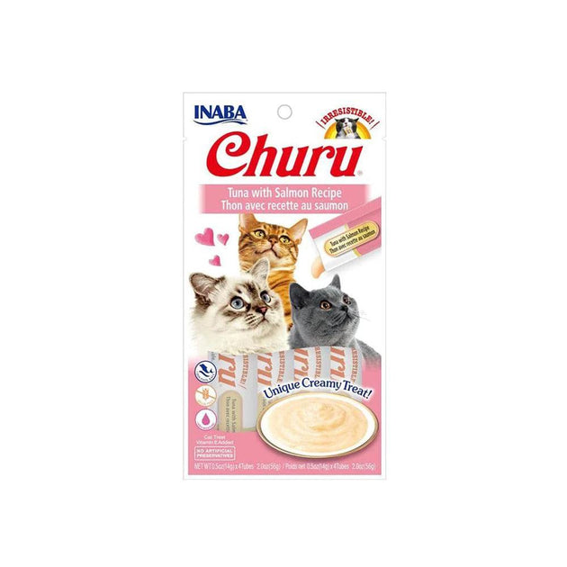 Buy INABA Churu Tuna With Salmon Recipe(14G X 4)6PK discounted | Products On Sale Australia