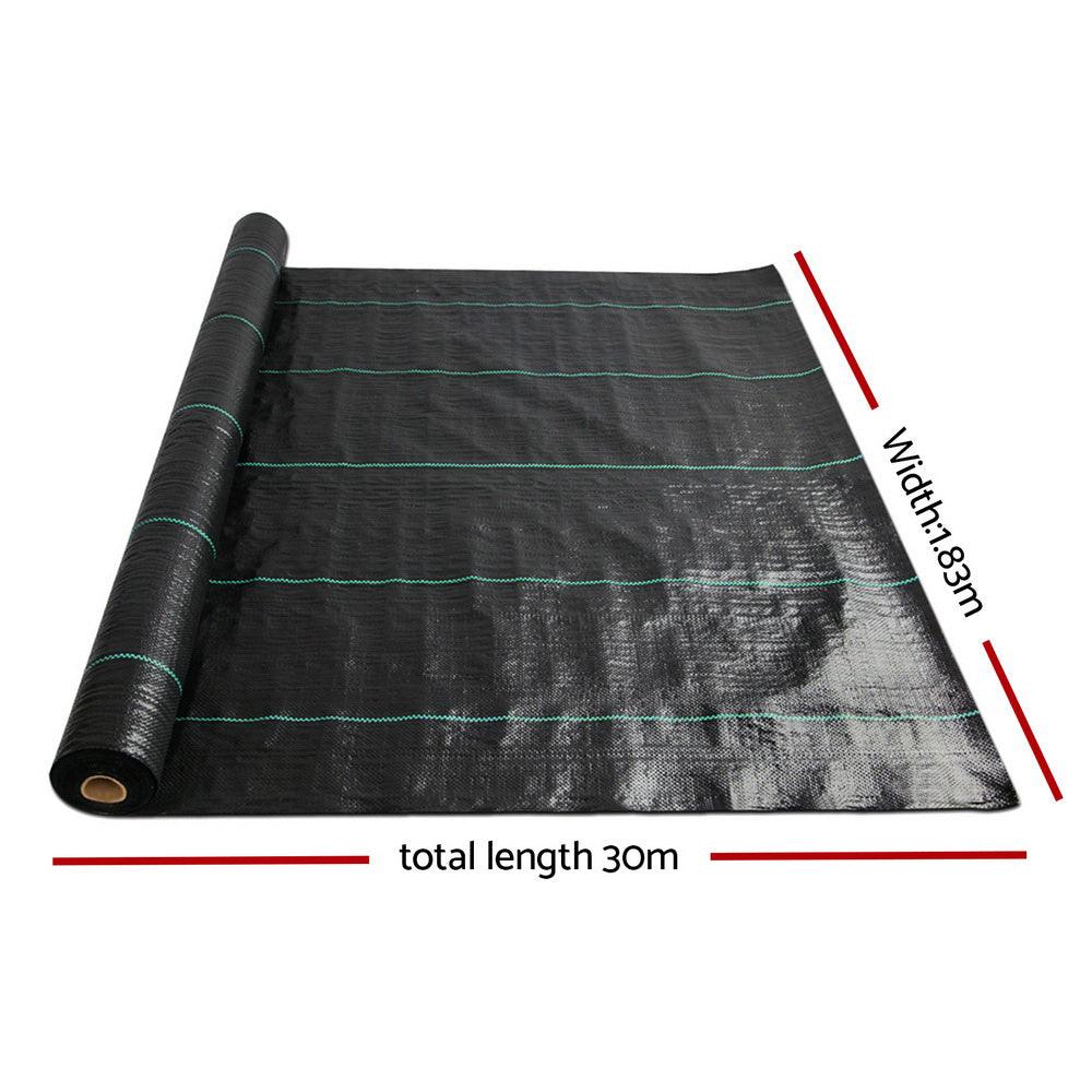 Buy Instahut 1.83x30m Weed Mat Weedmat Control Plant discounted | Products On Sale Australia