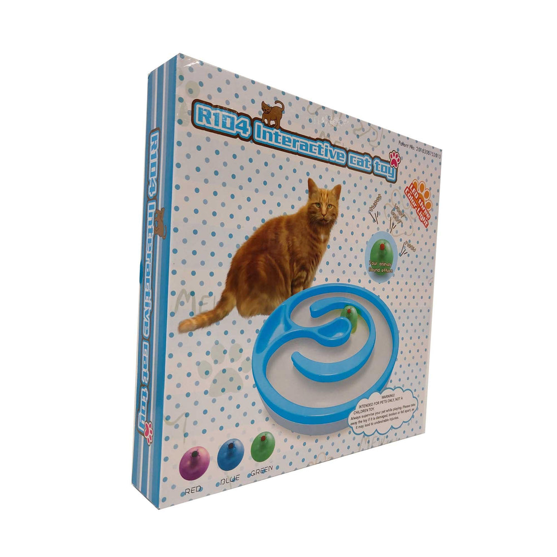 Buy Interactive Cat Track Circle with LED Sound Light Rolling Ball - Chase Play Toy discounted | Products On Sale Australia