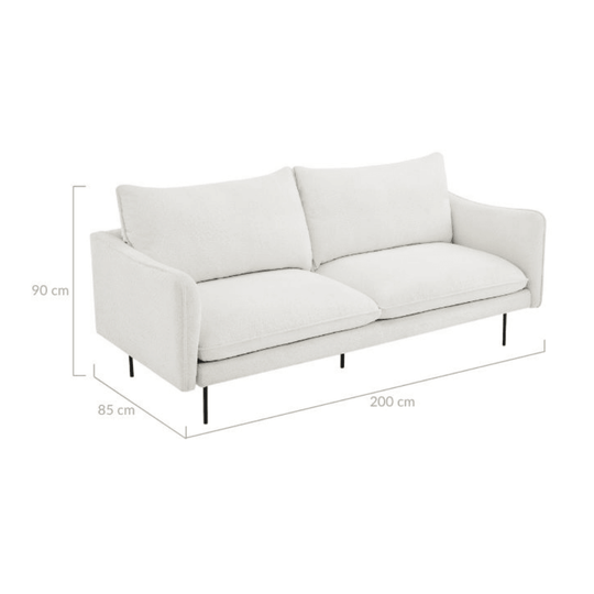 Buy Jasmine Boucle 3 Seater Sofa discounted | Products On Sale Australia