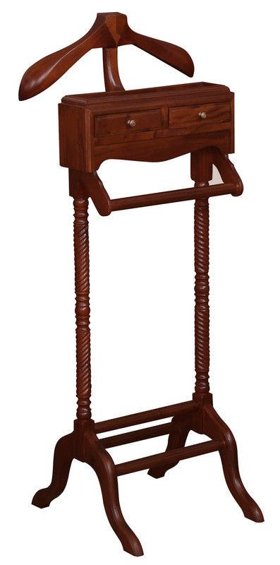 Buy Jepara 2 Drawer Carved Valet (Mahogany) discounted | Products On Sale Australia