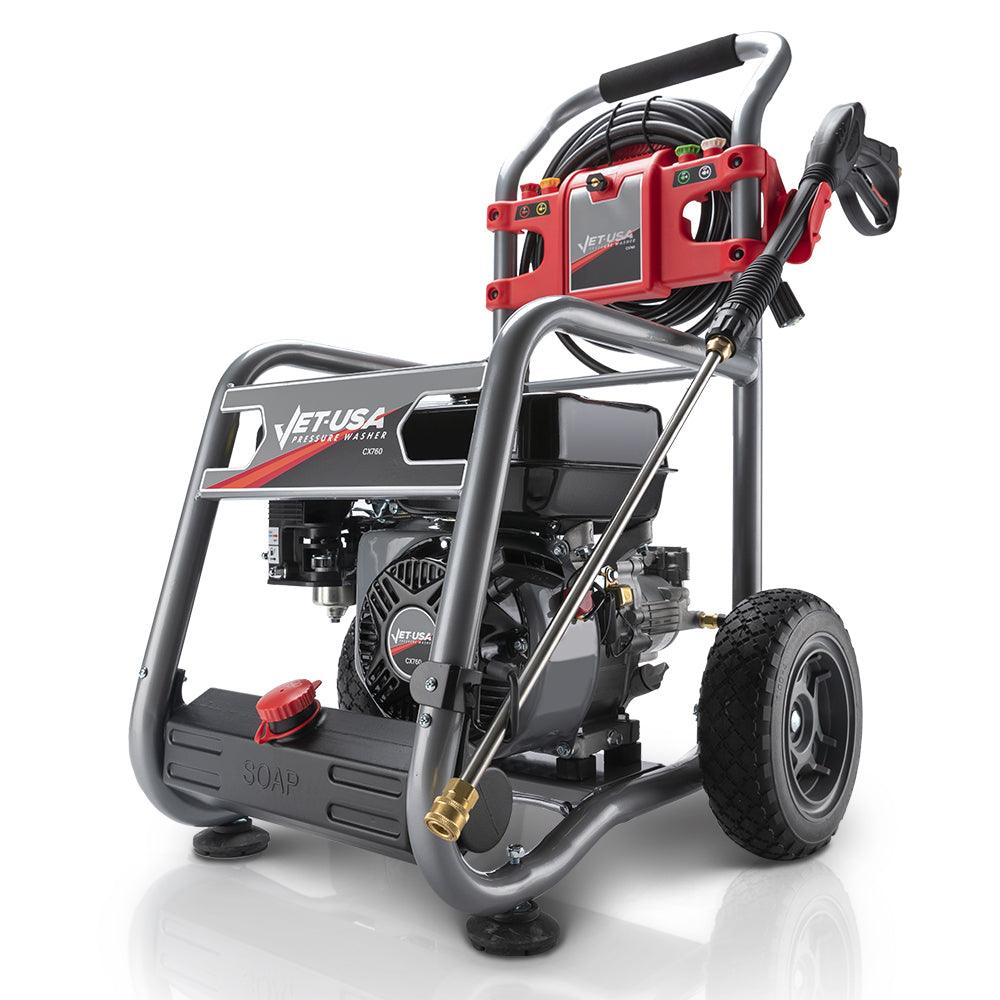 Buy JET-USA 4800PSI Petrol Powered High Pressure Washer, w/ 30m Hose and Drain Cleaner - CX760 discounted | Products On Sale Australia