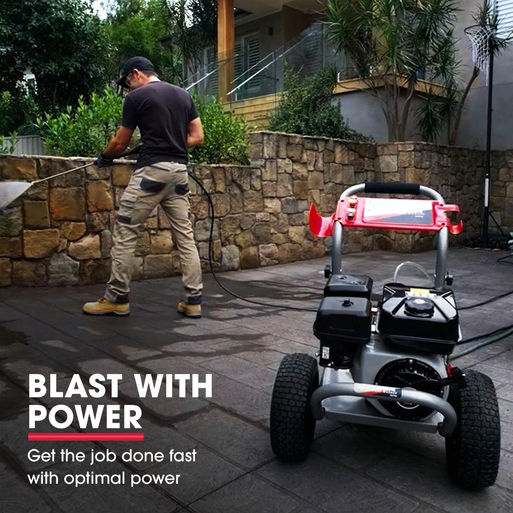 Buy Jet-USA 7HP 4800PSI Petrol High Pressure Washer Gun Water Cleaner Gurney 4-Stroke Engine 30M Hose discounted | Products On Sale Australia