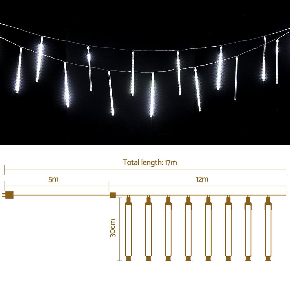 Buy Jingle Jollys 12M Christmas Lights Shower Light 960 LED Falling Metor discounted | Products On Sale Australia