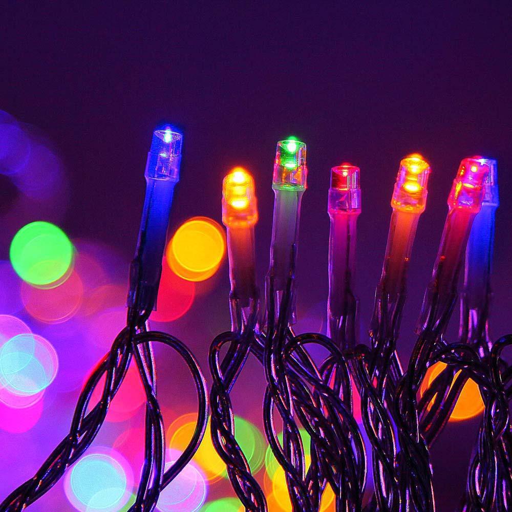 Buy Jingle Jollys 50M Christmas Lights String Light 500 LED Colourful discounted | Products On Sale Australia