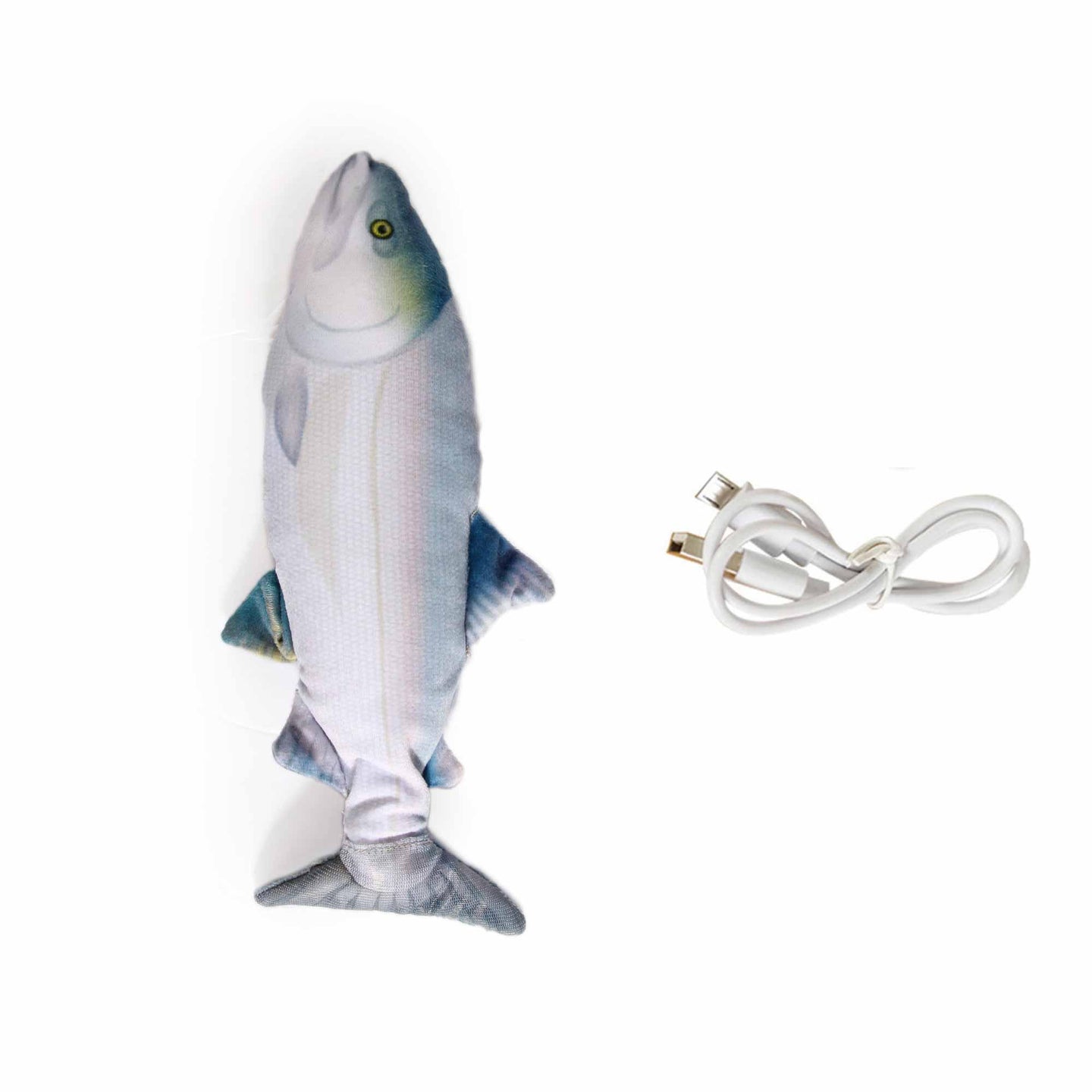 Buy Jittering Sardine Cat Toy Flopping Dancing Fish + Catnip Silvervine Electric USB discounted | Products On Sale Australia