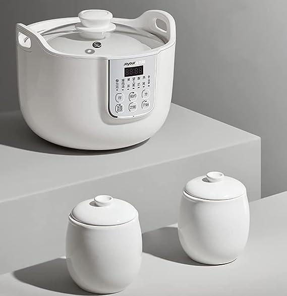 Buy Joyoung White Porclain Slow Cooker 1.8L with 3 Ceramic Inner Containers discounted | Products On Sale Australia