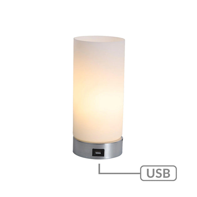 Buy Julie Cylinder Touch Lamp with USB Port discounted | Products On Sale Australia