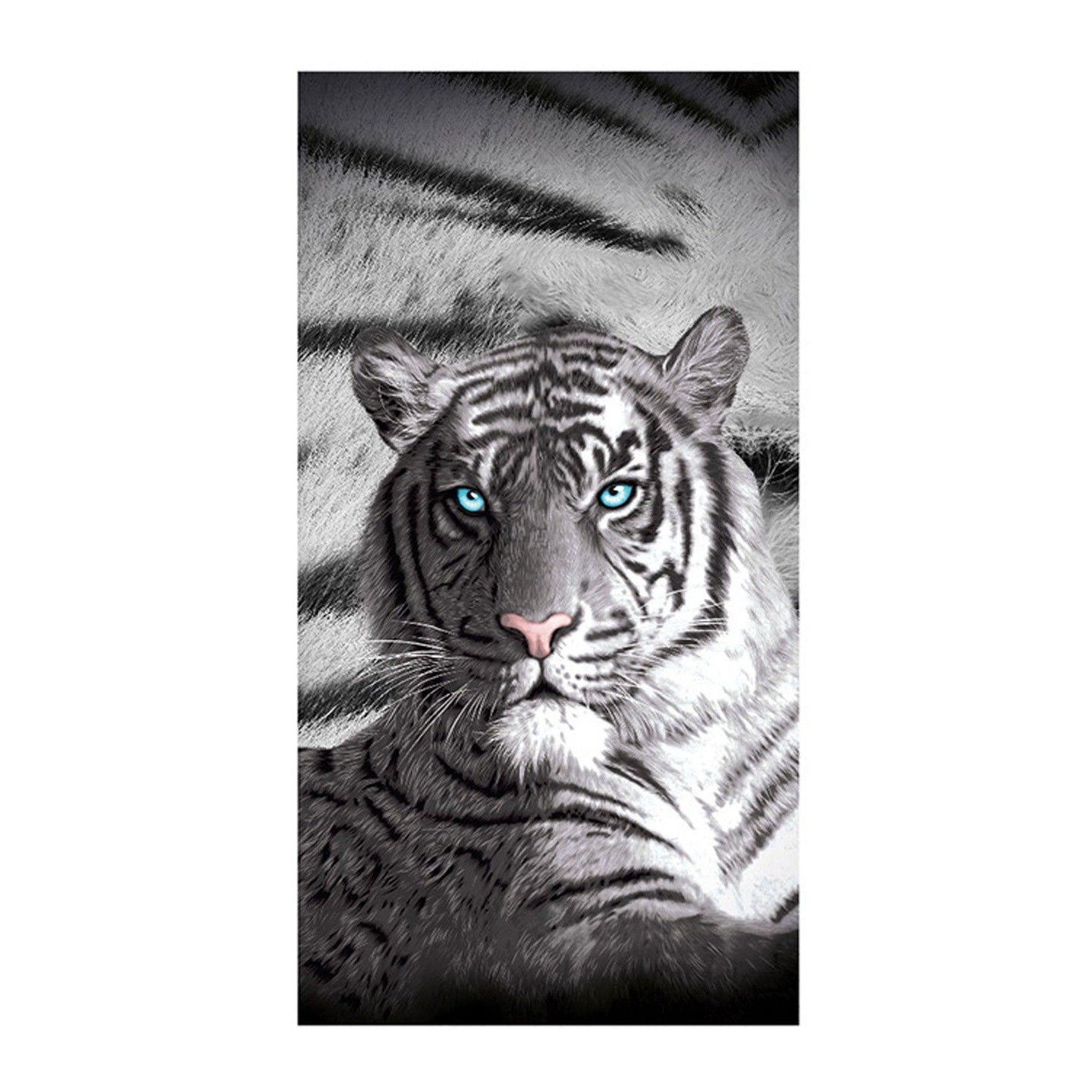 Buy Just Home Blue Eyes Stripes Tiger Bath Beach Towel discounted | Products On Sale Australia