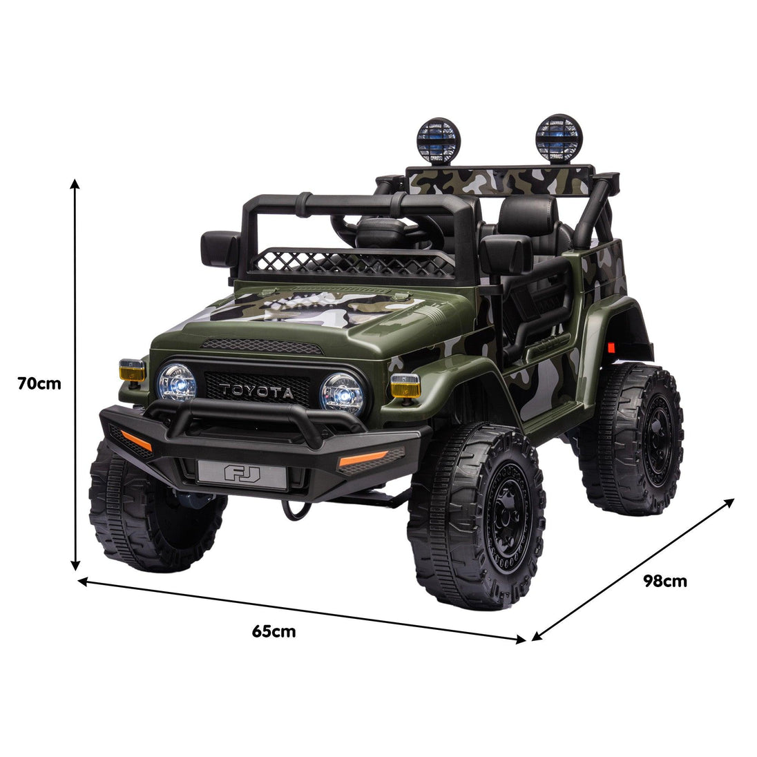 Buy Kahuna Authorised Toyota FJ Cruiser Kids Electric Ride On Car - Green discounted | Products On Sale Australia