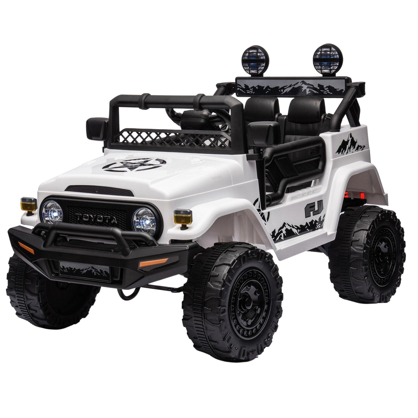 Buy Kahuna Authorized Toyota Electric Kids Ride-on Car Fj Cruiser - White discounted | Products On Sale Australia