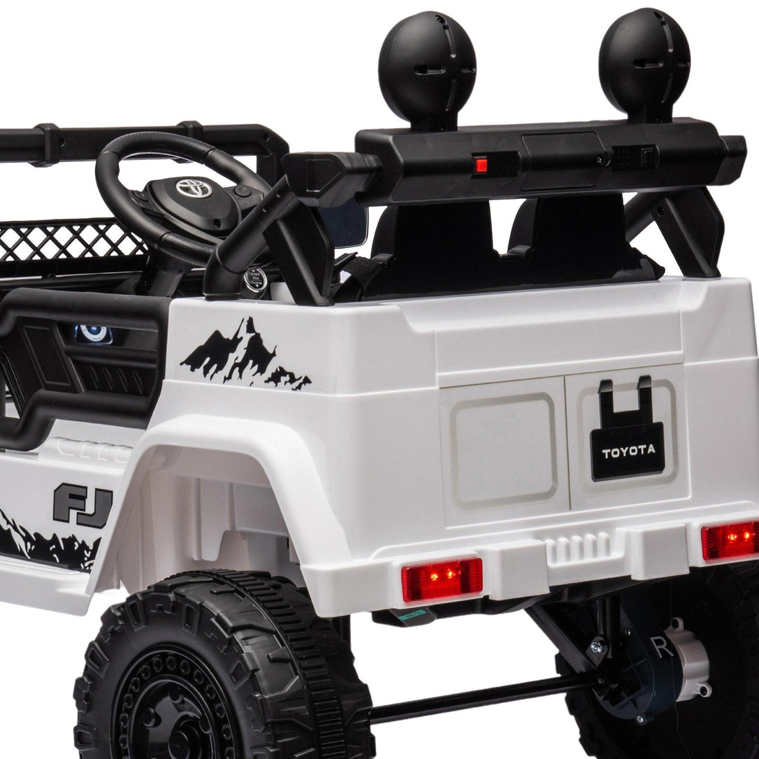 Buy Kahuna Authorized Toyota Electric Kids Ride-on Car Fj Cruiser - White discounted | Products On Sale Australia