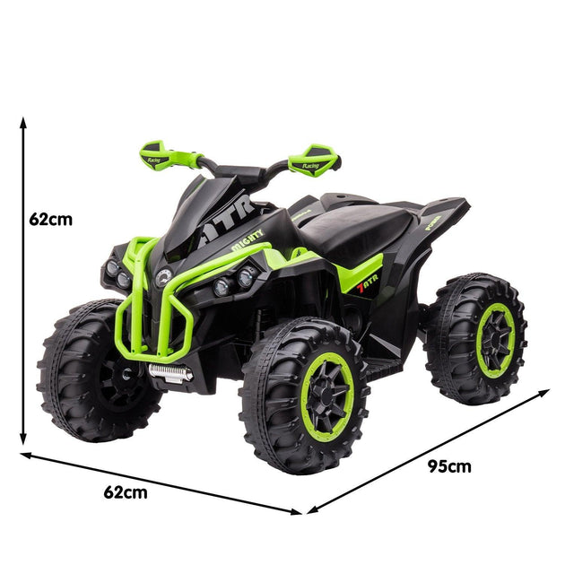 Buy Kahuna GTS99 Kids Electric Ride On Quad Bike Toy ATV 50W - Green discounted | Products On Sale Australia