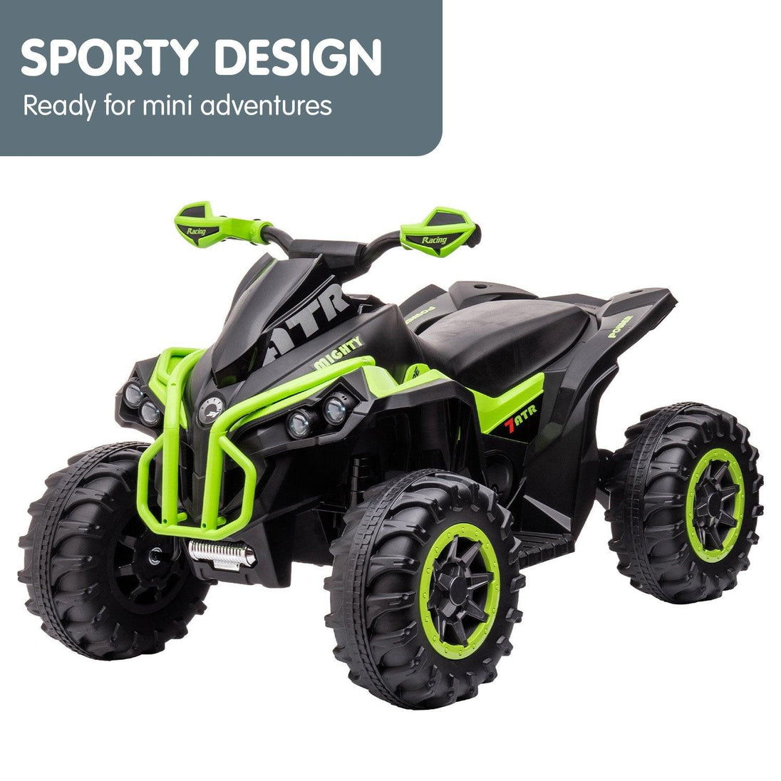 Buy Kahuna GTS99 Kids Electric Ride On Quad Bike Toy ATV 50W - Green discounted | Products On Sale Australia