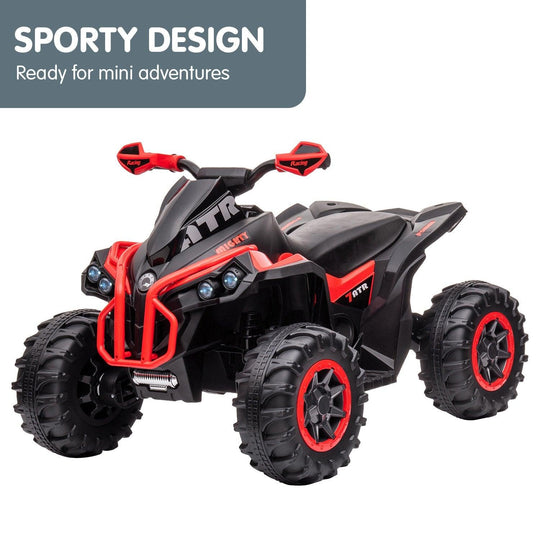 Buy Kahuna GTS99 Kids Electric Ride On Quad Bike Toy ATV 50W - Red discounted | Products On Sale Australia