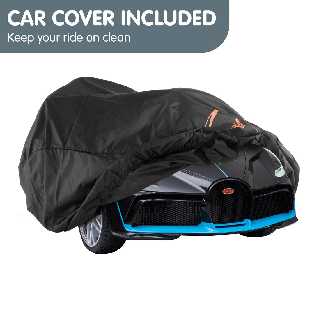 Buy Kahuna Licensed Bugatti Divo Kids Electric Ride On Car - Black discounted | Products On Sale Australia