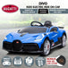 Buy Kahuna Licensed Bugatti Divo Kids Electric Ride On Car - Blue discounted | Products On Sale Australia