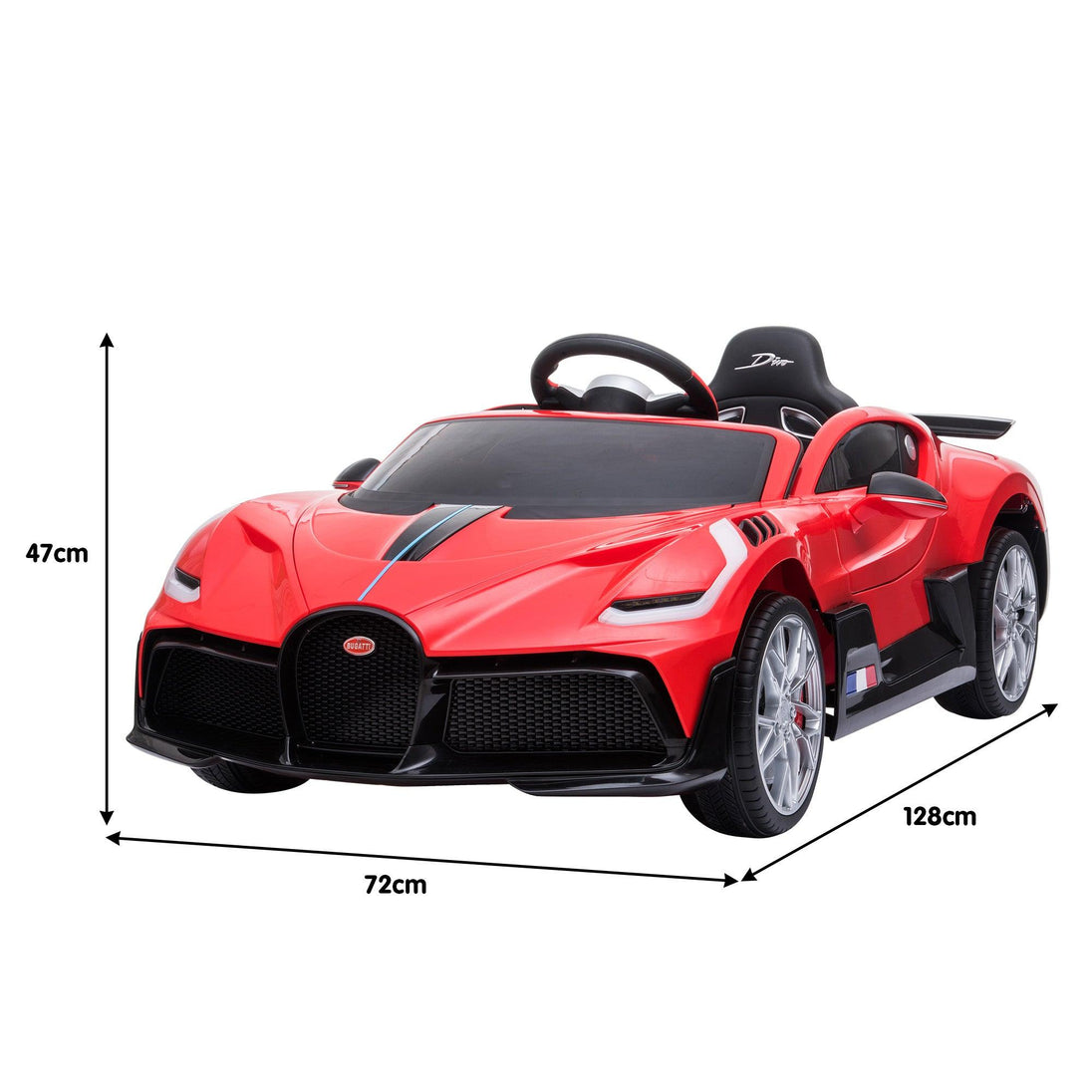 Buy Kahuna Licensed Bugatti Divo Kids Electric Ride On Car - Red discounted | Products On Sale Australia