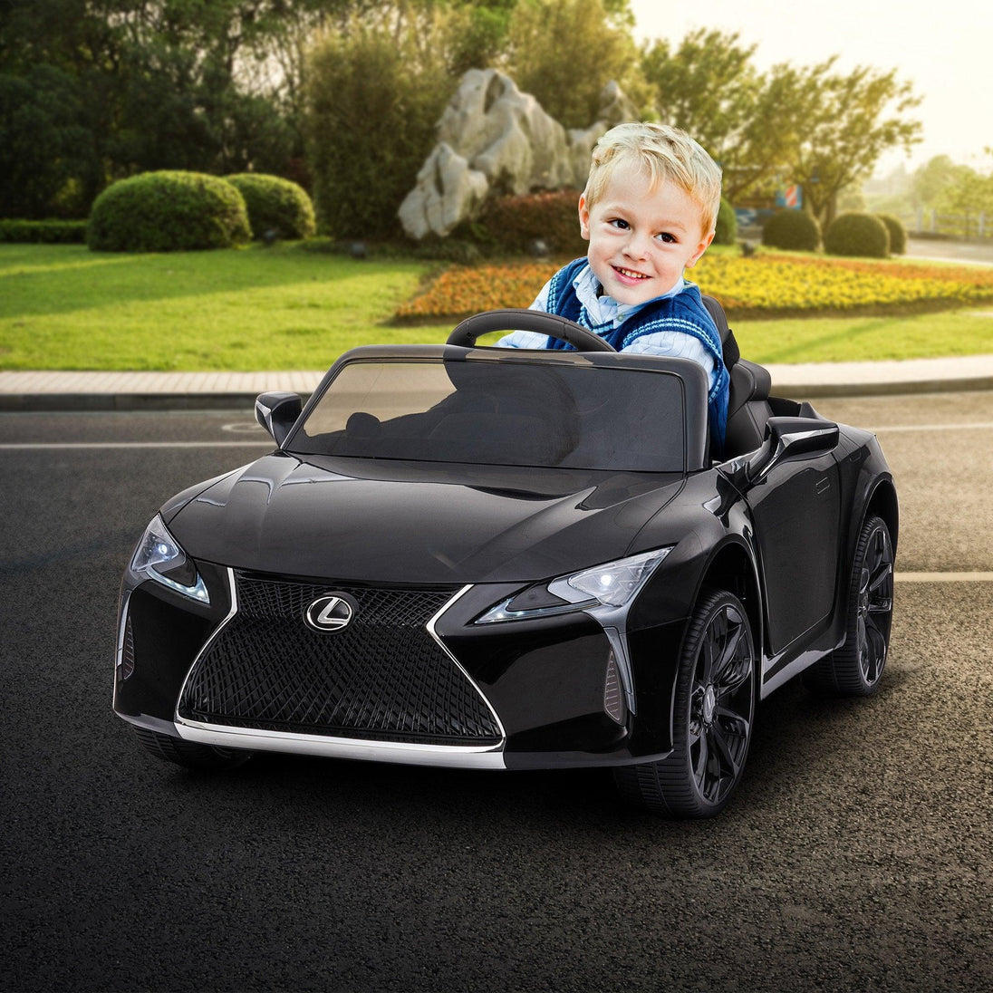 Buy Kahuna Licensed Lexus LC 500 Kids Electric Ride On Car - Black discounted | Products On Sale Australia