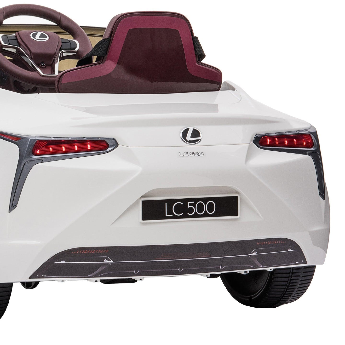 Buy Kahuna Licensed Lexus Lc 500 Kids Electric Ride On Car - White discounted | Products On Sale Australia