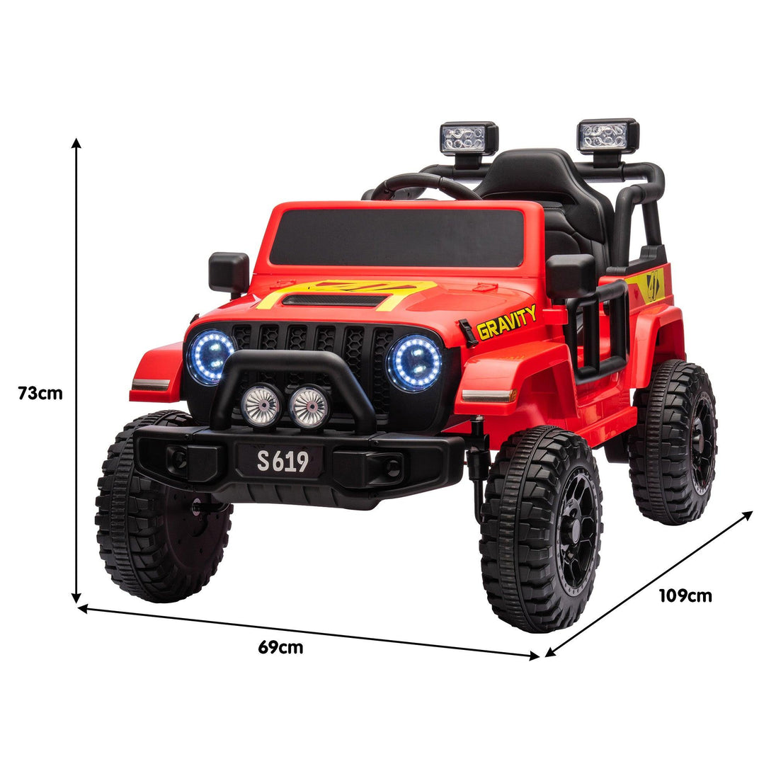 Buy Kahuna S619 Gravity Kids Electric Ride On Car - Red discounted | Products On Sale Australia