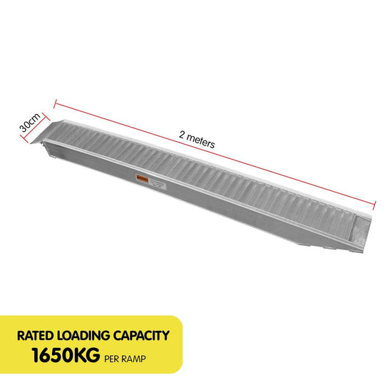 Buy Kartrite 2x Heavy Duty Aluminium Loading Ramps - 2m discounted | Products On Sale Australia