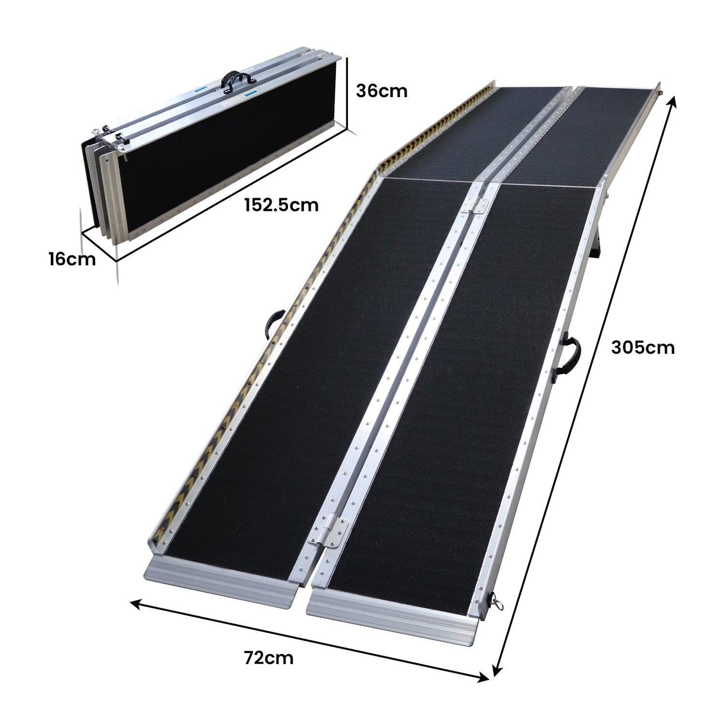 Buy Kartrite Aluminium Wheelchair Ramp With Leg Support - 10ft discounted | Products On Sale Australia