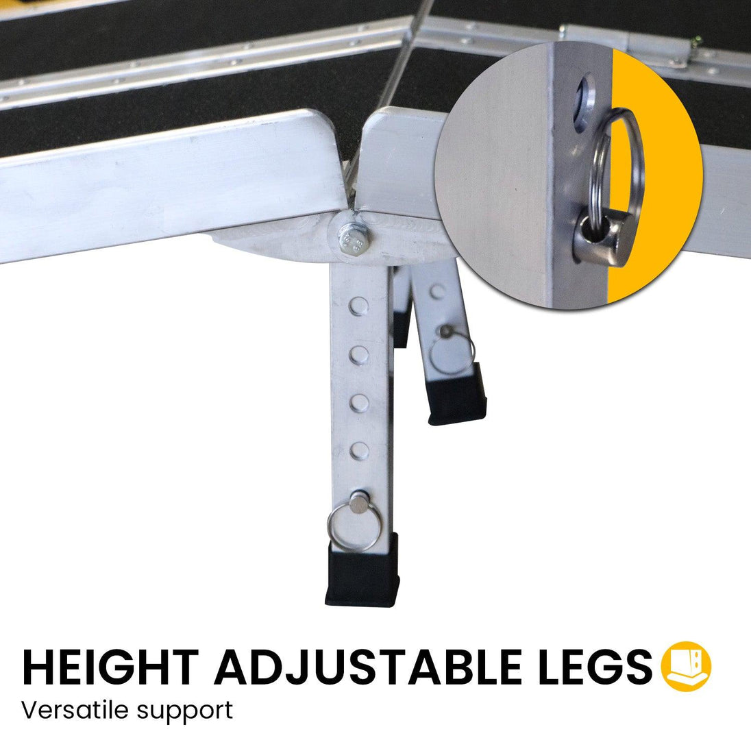 Buy Kartrite Aluminium Wheelchair Ramp With Leg Support - 10ft discounted | Products On Sale Australia