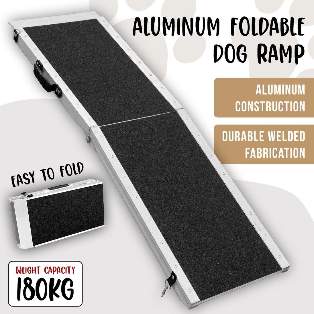 Buy Kartrite Foldable Aluminium Dog Ramp - 183 x 38cm discounted | Products On Sale Australia