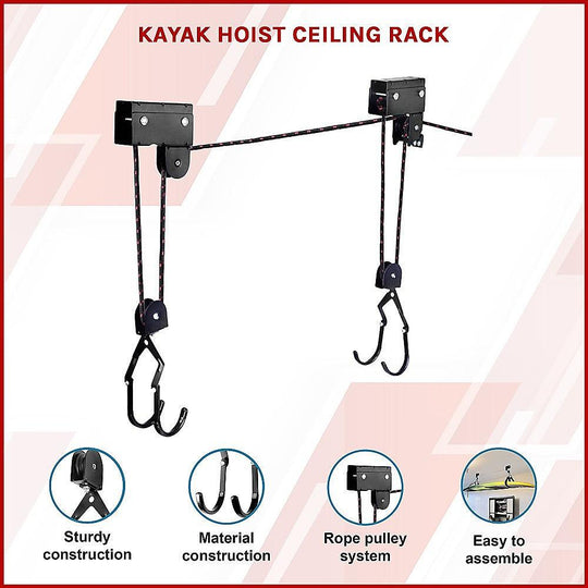 Buy Kayak Hoist Ceiling Rack discounted | Products On Sale Australia