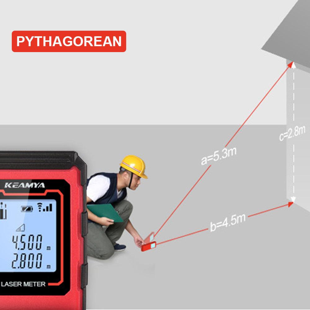 Buy KEAMYA 40m Laser Distance Measurer Meter Range Finder Area Volume Digital discounted | Products On Sale Australia