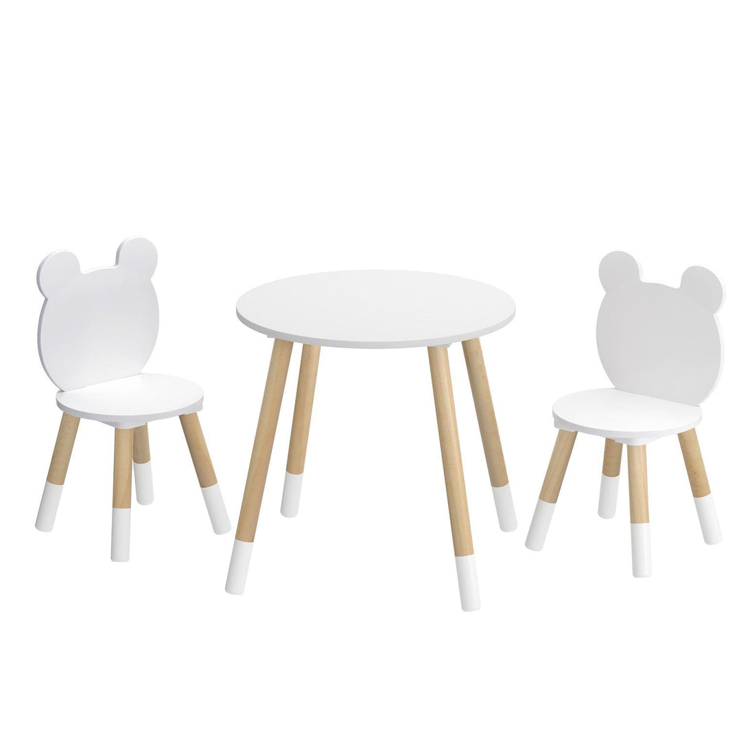 Buy Keezi 3 Piece Kids Table and Chairs Set Activity Playing Study Children Desk discounted | Products On Sale Australia