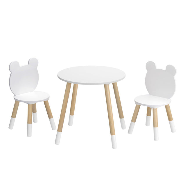 Buy Keezi 3 Piece Kids Table and Chairs Set Activity Playing Study Children Desk | Products On Sale Australia