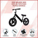 Buy Kids Balance Bike Ride On Toys Push Bicycle Wheels discounted | Products On Sale Australia