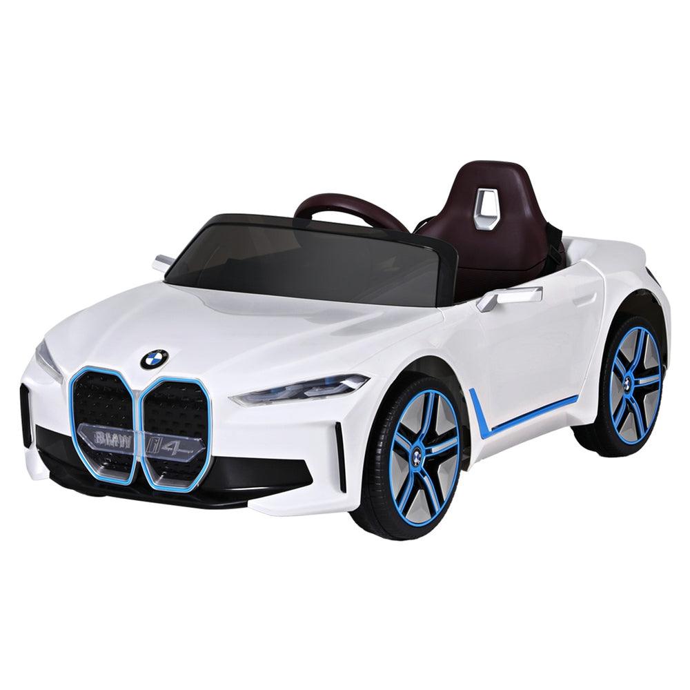 Buy Kids Ride On Car BMW Licensed I4 Sports Remote Control Electric Toys 12V White discounted | Products On Sale Australia