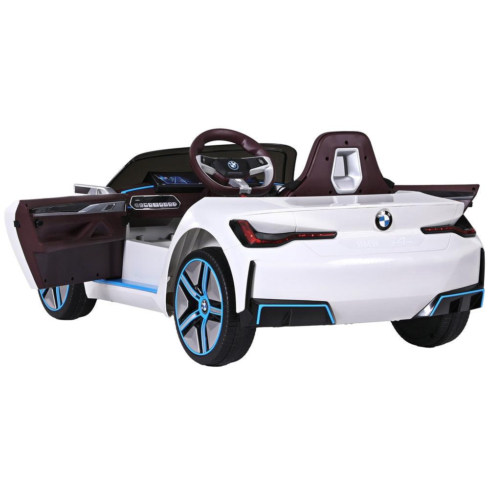 Buy Kids Ride On Car BMW Licensed I4 Sports Remote Control Electric Toys 12V White discounted | Products On Sale Australia