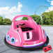 Buy Kids Ride On Car Bumper Electric Toys Cars Light Remote Angry Birds Sticker Pink discounted | Products On Sale Australia