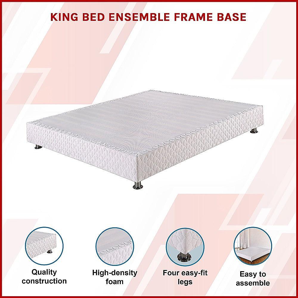 Buy King Bed Ensemble Frame Base discounted | Products On Sale Australia