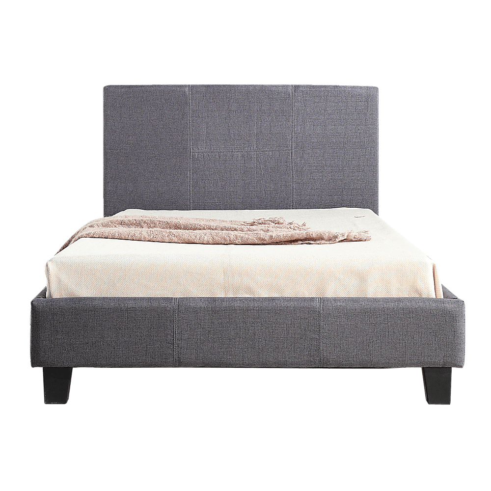 Buy King Single Linen Fabric Bed Frame Grey discounted | Products On Sale Australia