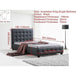 Buy King Single PU Leather Deluxe Bed Frame Black discounted | Products On Sale Australia