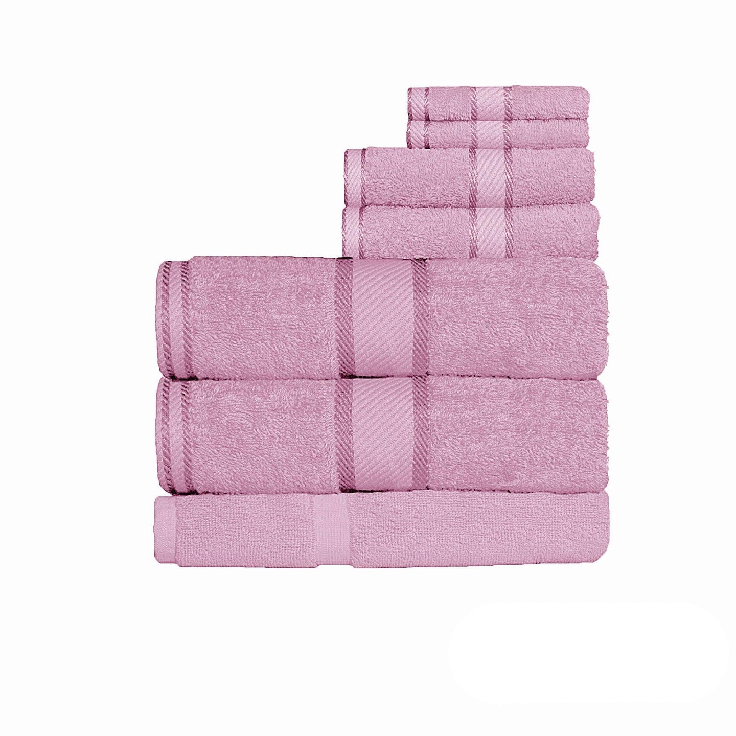 Buy Kingtex 550gsm Cotton 7 Pce Bath Sheet Set Rose discounted | Products On Sale Australia