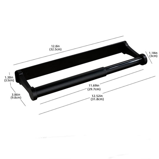 Buy Kitchen Paper Holder Under Cabinet Screw Wall Mount Adhesive Paper Towel Holder Rectangle Black discounted | Products On Sale Australia