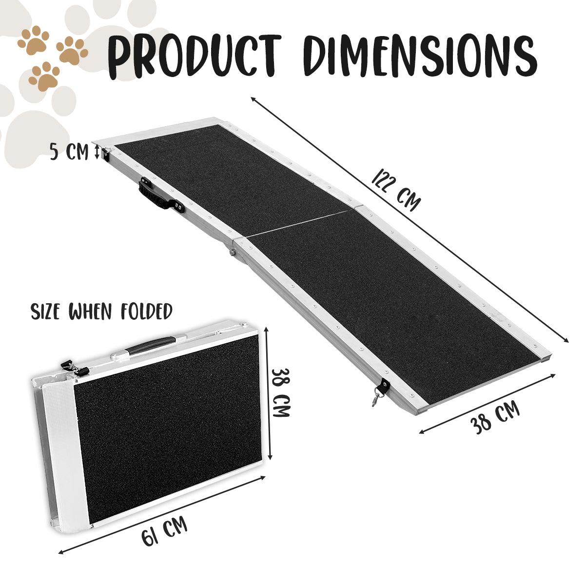 Buy Klika Foldable Aluminium Dog Ramp - 122 x 38 cm discounted | Products On Sale Australia